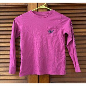Vineyard Vines Long Sleeve Shirt Magenta Kids Size 6